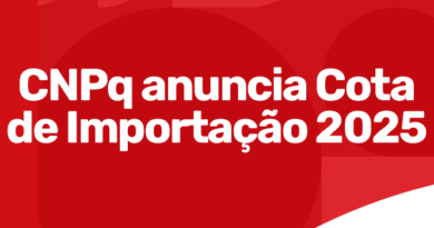 CNPq anuncia cota de importação para o ano de 2025