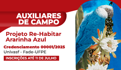 Auxiliares de Campo para o Projeto Re-Habitar Ararinha Azul. Univasf e Fade-UFPE. Credenciamento 00001/205.