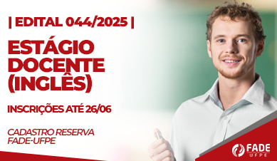 Estágio Docente Inglês, Edital 044/2025