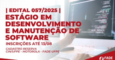 Estágio em desenvolvimento e manutenção de software