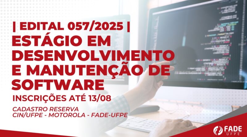 Estágio em desenvolvimento e manutenção de software